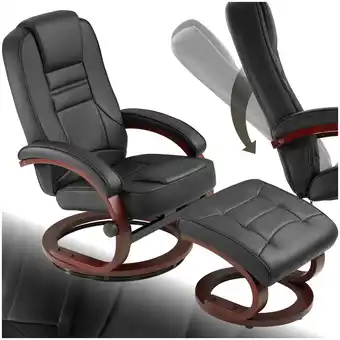 Netto Marken-Discount tectake Fernsehsessel, mit Hocker, 360° drehbar, Belastbarkeit 150 kg Angebot