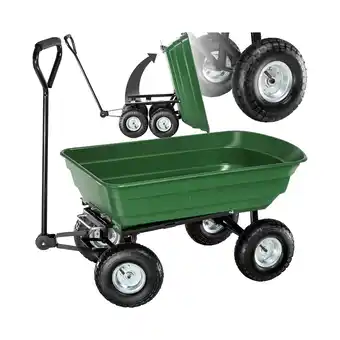 Netto Marken-Discount tectake Bollerwagen, mit Kippfunktion, leichtgängige Lenkachse, Belastbarkeit 300 kg Angebot