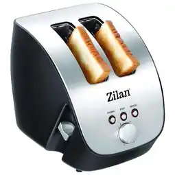 Netto Marken-Discount Zilan Schrägtoaster 2 Scheiben Toaster 1000W Edelstahl Angebot