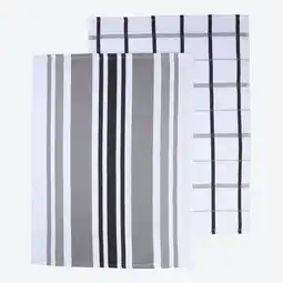 NKD Geschirrtuch aus reiner Baumwolle, 2er-Pack, 45x65cm Angebot