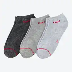 NKD Coca Cola Unisex-Sneaker-Socken, 3er-Pack Angebot
