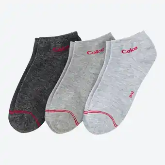 NKD Coca Cola Unisex-Sneaker-Socken, 3er-Pack Angebot