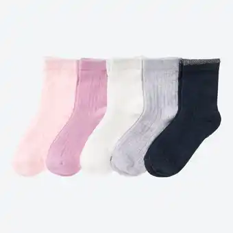 NKD Kinder-Mädchen-Socken in verschiedenen Designs, 5er-Pack Angebot
