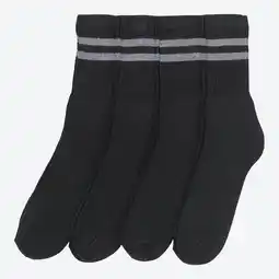 NKD Herren-Tennissocken mit geripptem Schaft, 4er-Pack Angebot