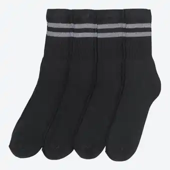 NKD Herren-Tennissocken mit geripptem Schaft, 4er-Pack Angebot