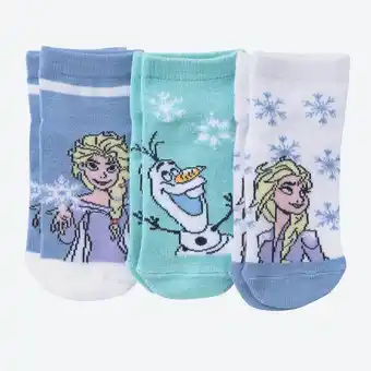 NKD Frozen Kinder-Mädchen-Sneaker-Socken, 3er-Pack Angebot