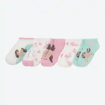 NKD Kinder-Sneaker-Socken mit Pferde-Motiv, 5er-Pack Angebot