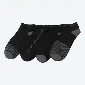 NKD Herren-Sneaker-Socken mit sportlichem Streifendesign, 4er-Pack Angebot