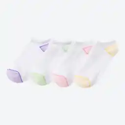 NKD Damen-Sneaker-Socken mit bunter Ferse, 4er-Pack Angebot