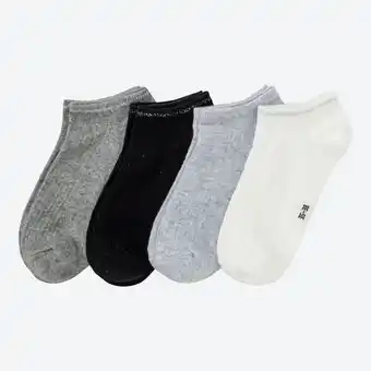 NKD Damen-Sneakersocken mit Rippstruktur, 4er-Pack Angebot