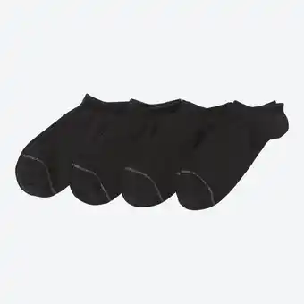 NKD Damen-Sneaker-Socken mit Glitzerstreifen, 4er-Pack Angebot