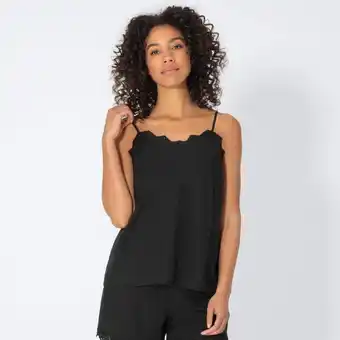 NKD Damen-Nachtwäsche-Oberteil aus Viskose und Leinen Angebot