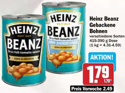 AEZ Heinz Beanz Gebackene Bohnen Angebot