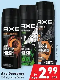 Mäc Geiz Axe Deospray Angebot