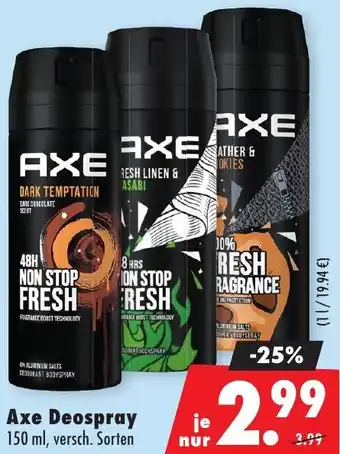 Mäc Geiz Axe Deospray Angebot