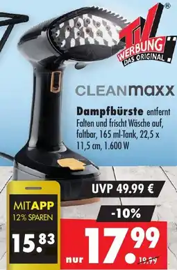 Mäc Geiz CLEANMaxx Dampfbürste Angebot