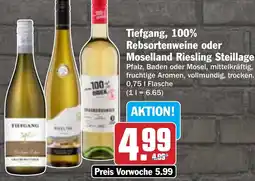 AEZ Tiefgang, 100% Rebsortenweine oder Moselland Riesling Steillage Angebot