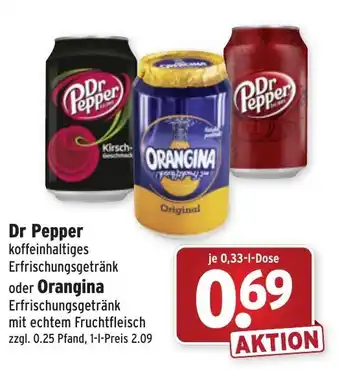 Wasgau Dr. Pepper oder Orangina 0,33L Angebot