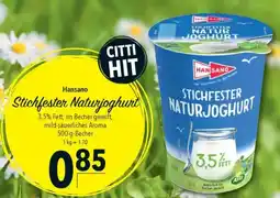 CITTI Markt Hansano Stichfester Naturjoghurt Angebot