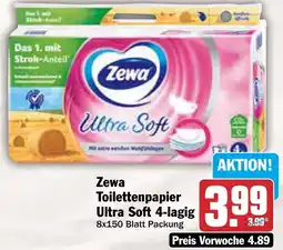 AEZ Zewa Toilettenpapier Ultra Soft 4-lagig Angebot