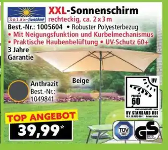 Norma XXL-Sonnenschirm Angebot