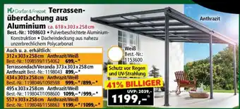 Norma Terrassenüberdachung aus Aluminium Angebot