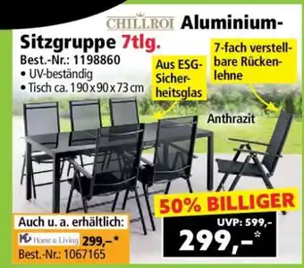 Norma CHILLROI Aluminium-Sitzgruppe 7tlg Angebot