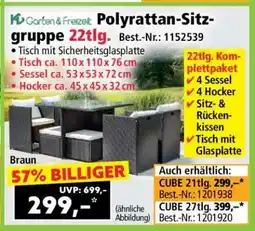 Norma Polyrattan-Sitzgruppe 22tlg Angebot