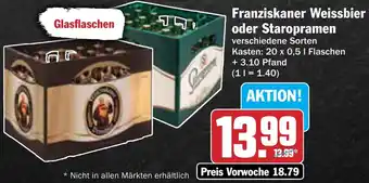 AEZ Franziskaner Weissbier oder Staropramen Angebot