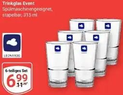 Globus LEONARDO Trinkglas Event Angebot