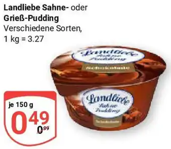 Globus Landliebe Sahne- oder Grieß-Pudding Angebot