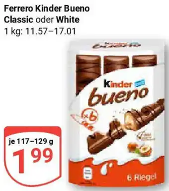 Globus Ferrero Kinder Bueno Classic oder White Angebot