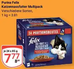 Globus Purina Felix Katzennassfutter Multipack Angebot