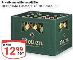 Globus Privatbrauerei Bolten Alt Bier Angebot