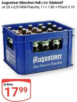 Globus Augustiner München Hell oder Edelstoff Angebot