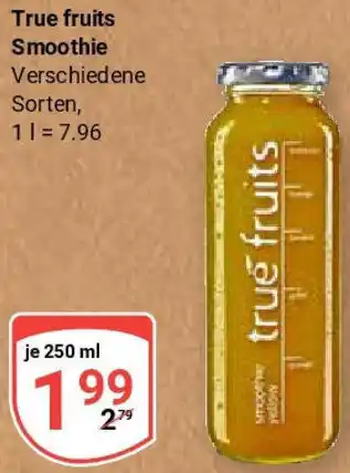 Globus True fruits Smoothie Angebot