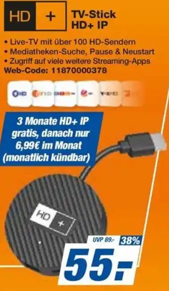 expert Techno Land TV-Stick HD+ IP Angebot
