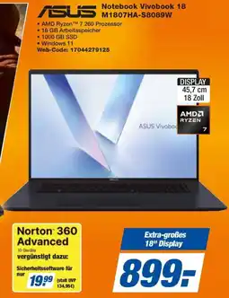expert Techno Land ASUS Notebook Vivobook 18 M1807HA-S8089W Angebot