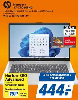 expert Techno Land hp Notebook 17-CP0648NG Angebot