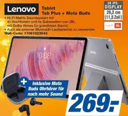 expert Techno Land Lenovo Tablet Tab Plus + Moto Buds Angebot