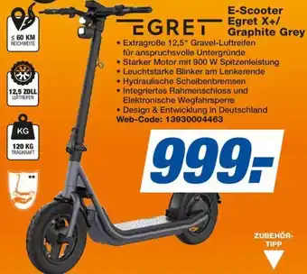 expert Techno Land EGRET E-Scooter Egret X+/ Graphite Grey Angebot