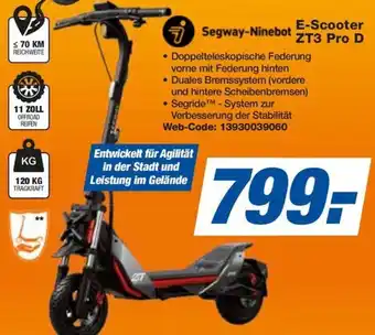 expert Techno Land Segway-Ninebot E-Scooter ZT3 Pro D Angebot