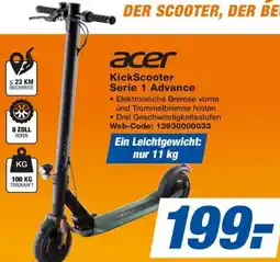 expert Techno Land acer KickScooter Serie 1 Advance Angebot