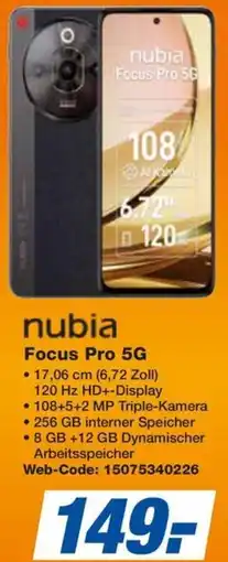 expert Techno Land nubia Focus Pro 5G Angebot