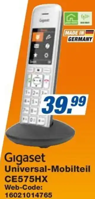 expert Techno Land Gigaset Universal-Mobilteil CE575HX Angebot