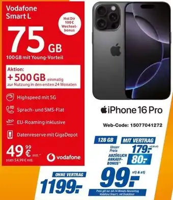 expert Techno Land Apple iPhone 16 Pro Angebot