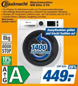 expert Techno Land Bauknecht Waschmaschine WM Elite 8 FH Angebot