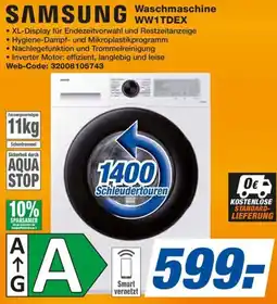 expert Techno Land SAMSUNG Waschmaschine WW1TDEX Angebot