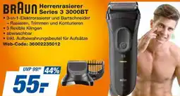 expert Techno Land BRAUN Herrenrasierer Series 3 3000BT Angebot