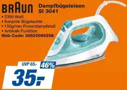 expert Techno Land BRAUN Dampfbügeleisen SI 3041 Angebot